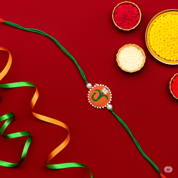 Ganesh Ji Hand-Painted Rakhi - Image 2