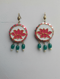 Lippan Lotus Mirror Earrings