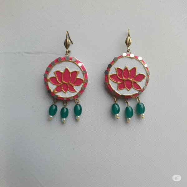 Lippan Lotus Mirror Earrings