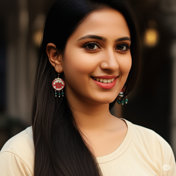 Lippan Lotus Mirror Earrings - Image 3