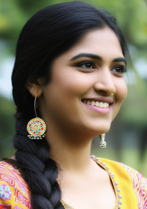 Hand-Painted Lippan Blossom Earrings