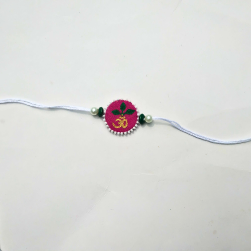 Divine "OM" Hand-Painted Rakhi