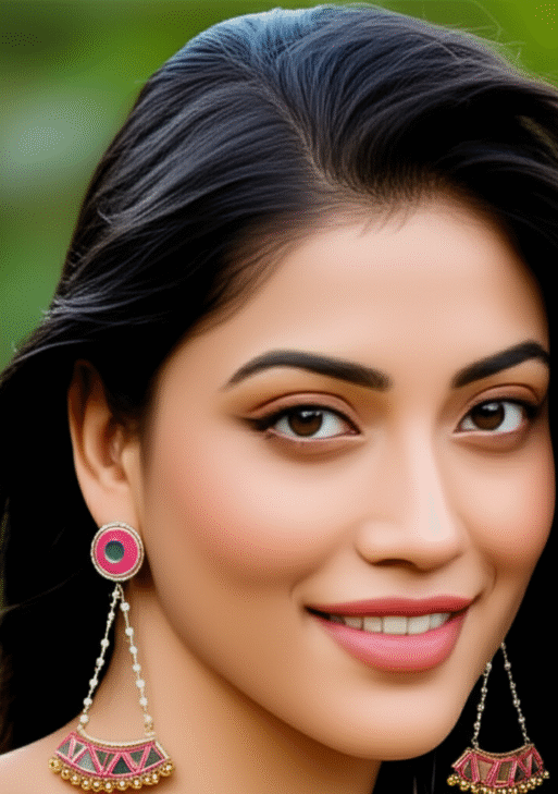 Chand-Bali Mirror work Earring