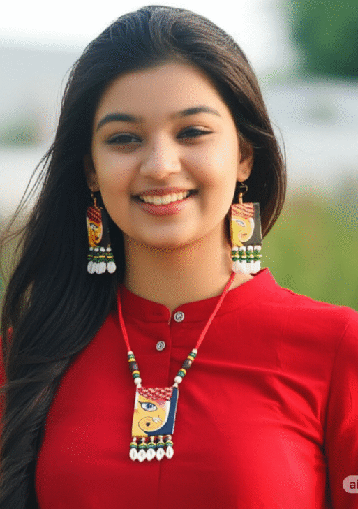 The Ganapati Ji Charm Necklace & Earring Set