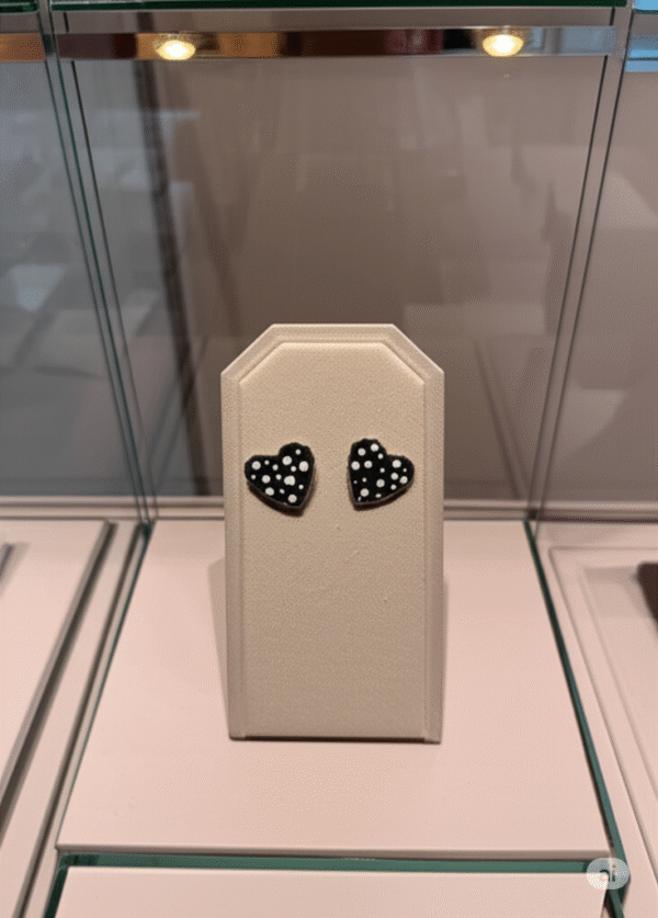 Handcrafted Heartfelt Dots Studs Earrings - Image 2