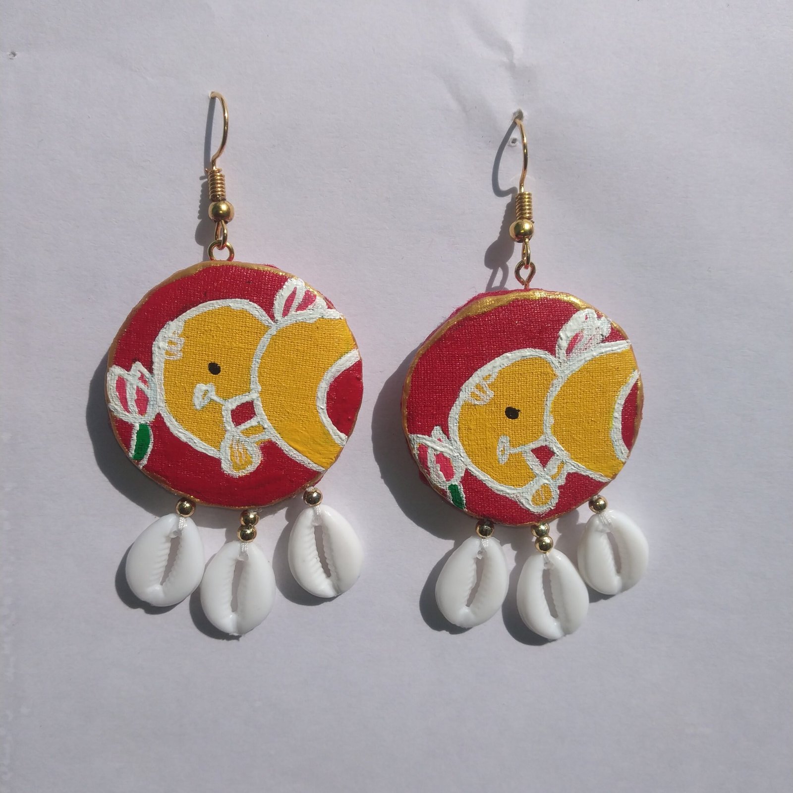 Siddhivinayak (Ganesha) Hand-Painted Earrings