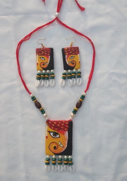 The Ganapati Ji Charm Necklace & Earring Set