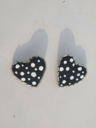 Handcrafted Heartfelt Dots Studs Earrings