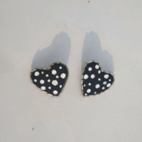 Handcrafted Heartfelt Dots Studs Earrings
